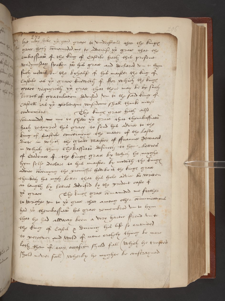 Mores letzter Brief an Thomas Wolseley von English School