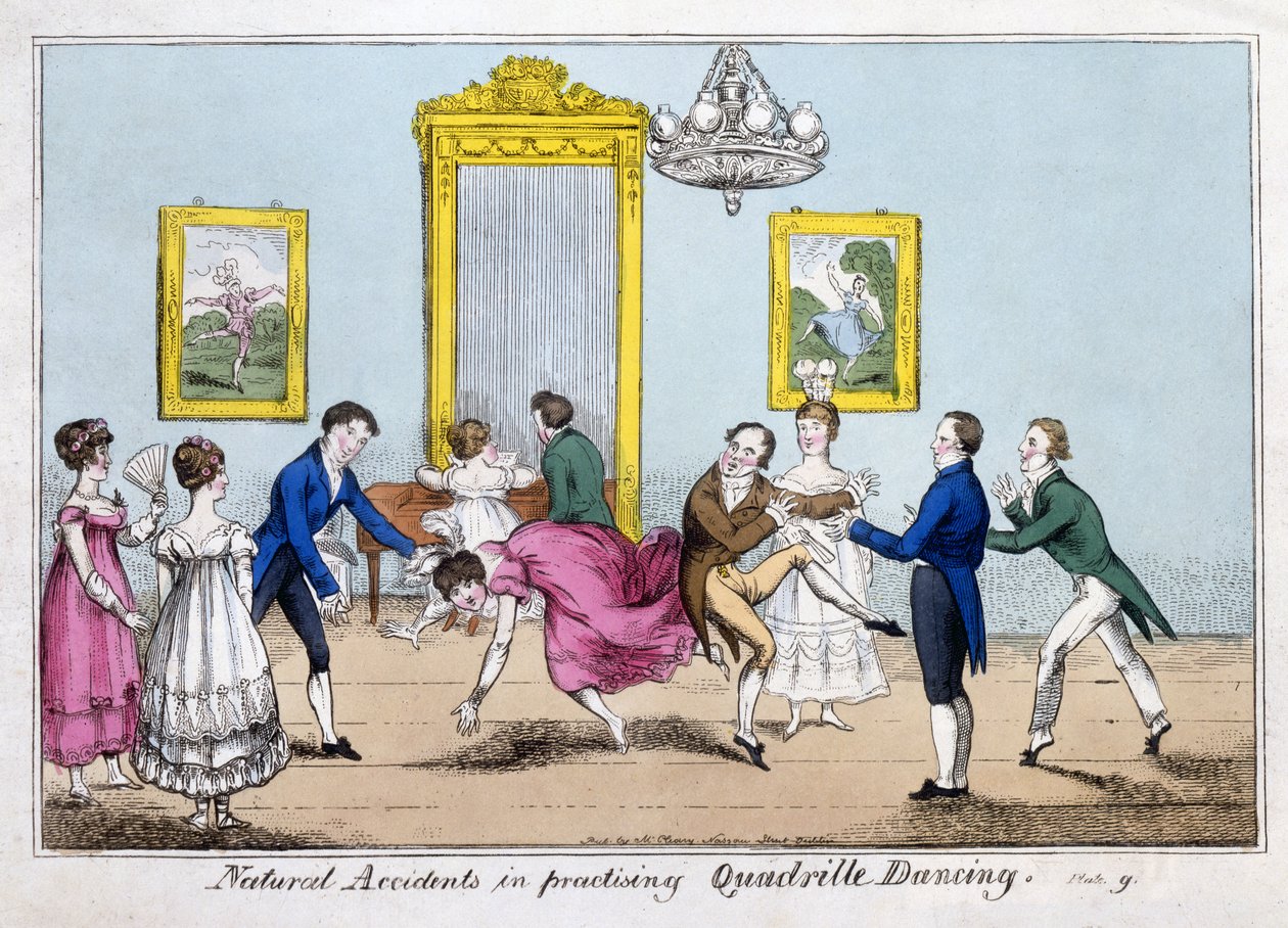 Natürliche Unfälle beim Quadrille-Tanzen, veröffentlicht von Cleary von English School