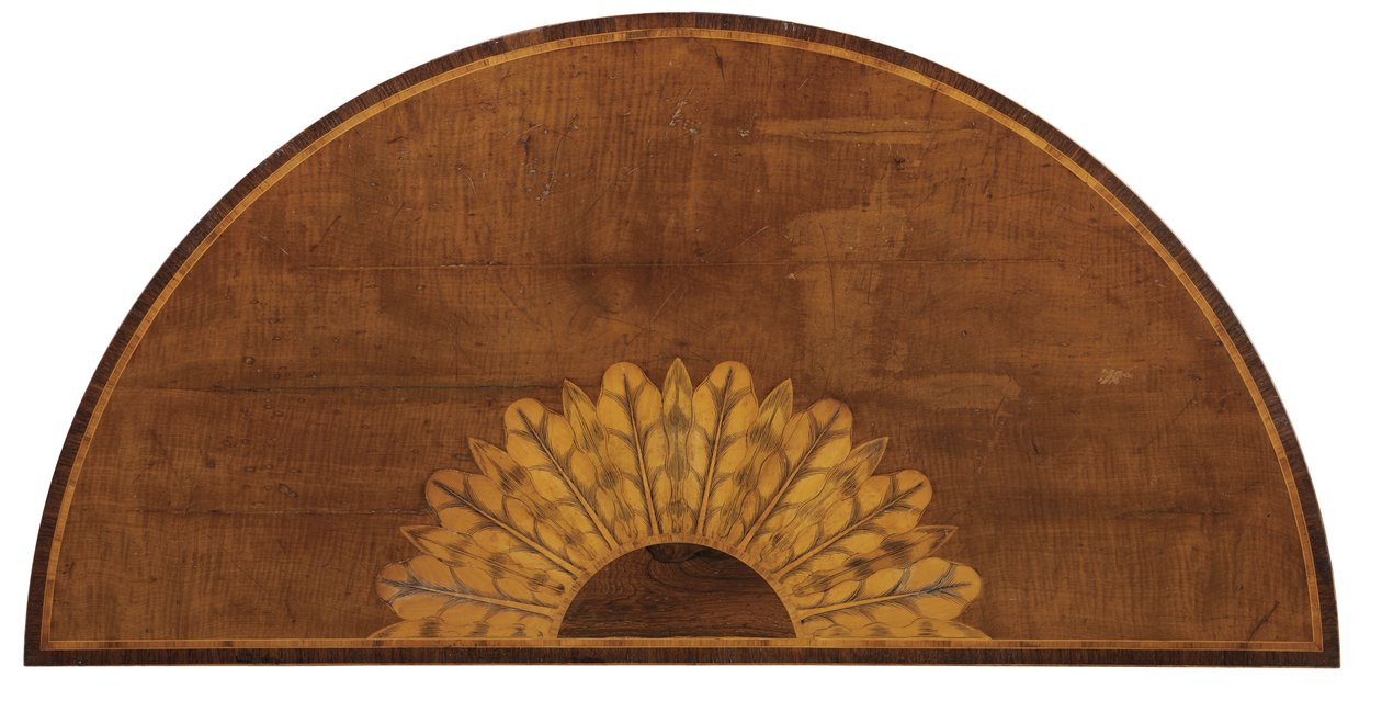 Eines von einem Paar George III Doppeltor-Spieltischen, ca. 1780 von English School
