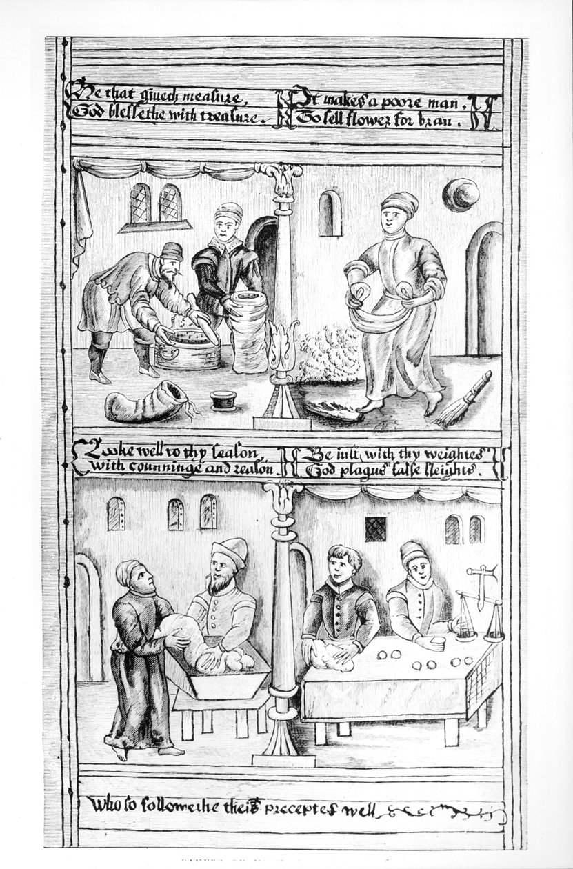 Verordnung der Bäcker von York, 1595-96 von English School