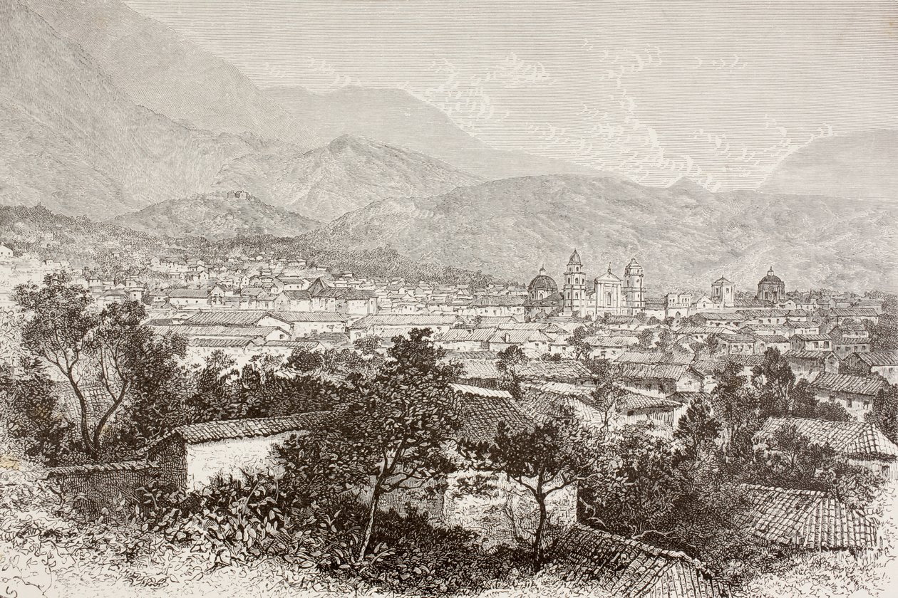 Gesamtansicht von Bogotá, Kolumbien von English School