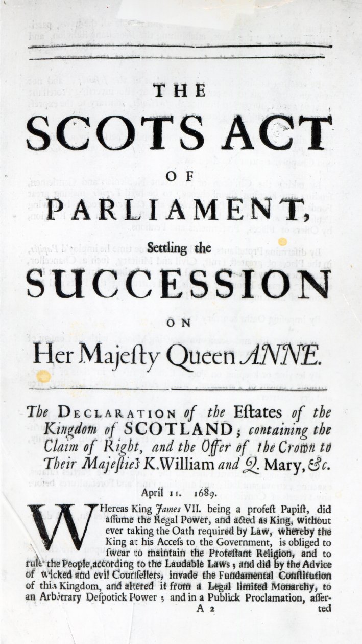 Pamphlet zur Ankündigung des 