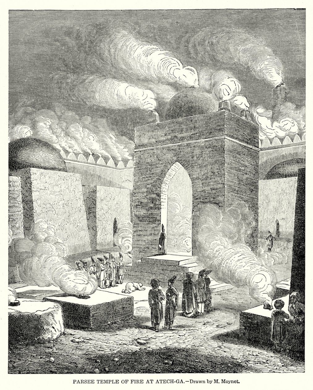 Parsee-Feuertempel in Atech-Ga von English School