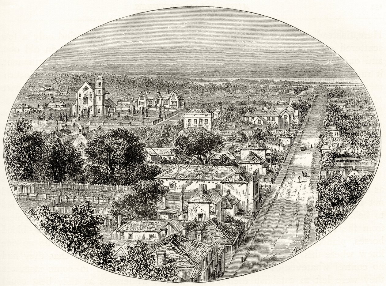 Perth, Westaustralien, ca. 1880, aus 