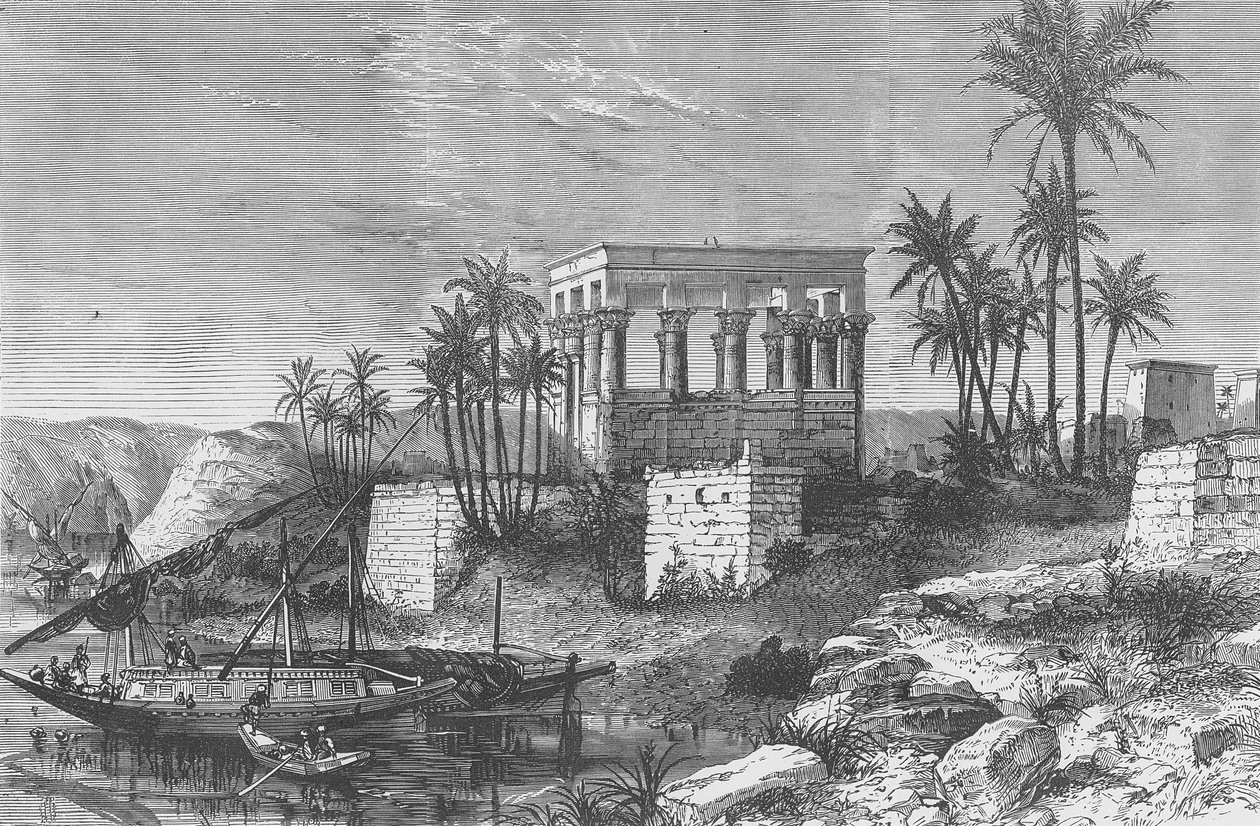 Pharaos Bett auf der Insel Philae von English School
