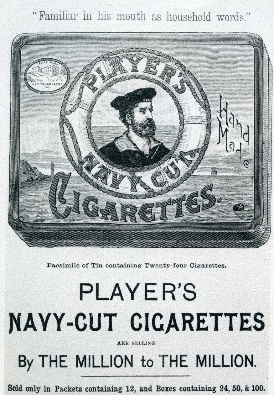 Players Navy Cut Zigaretten, 20. Jahrhundert von English School