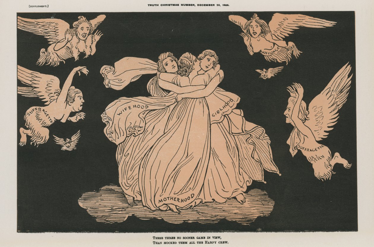 Politische Karikatur von English School