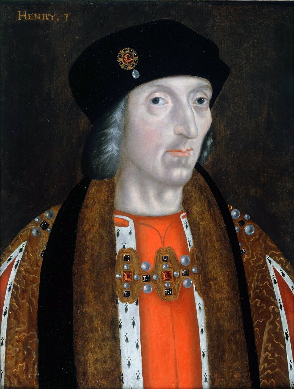 Porträt von König Heinrich VII. von England von English School