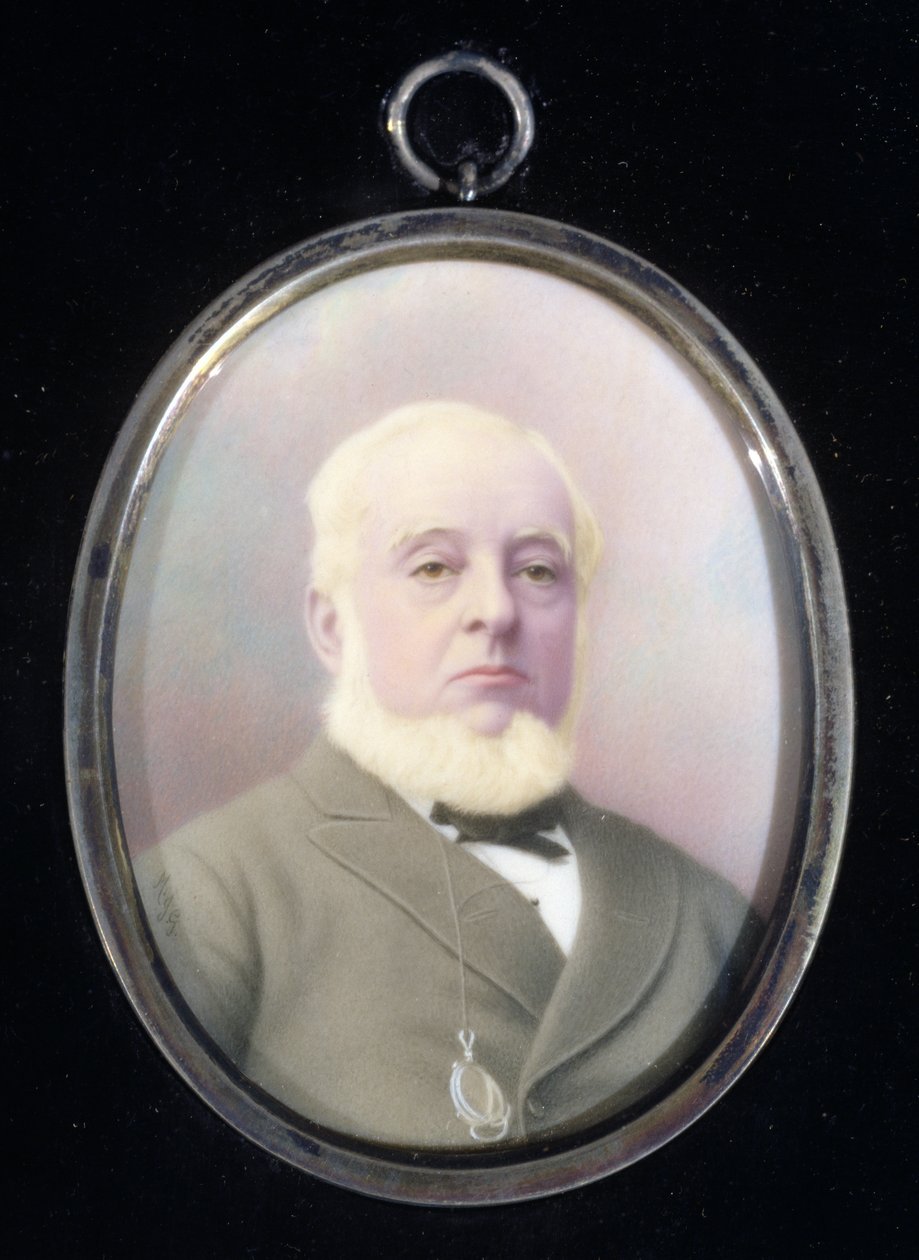 Porträtminiatur von Warren de la Rue (1815-89) von English School