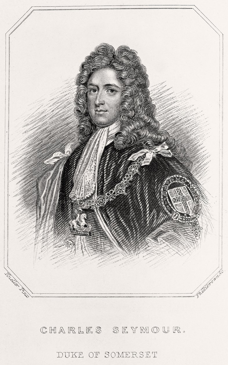 Porträt von Charles Seymour, Herzog von Somerset von English School