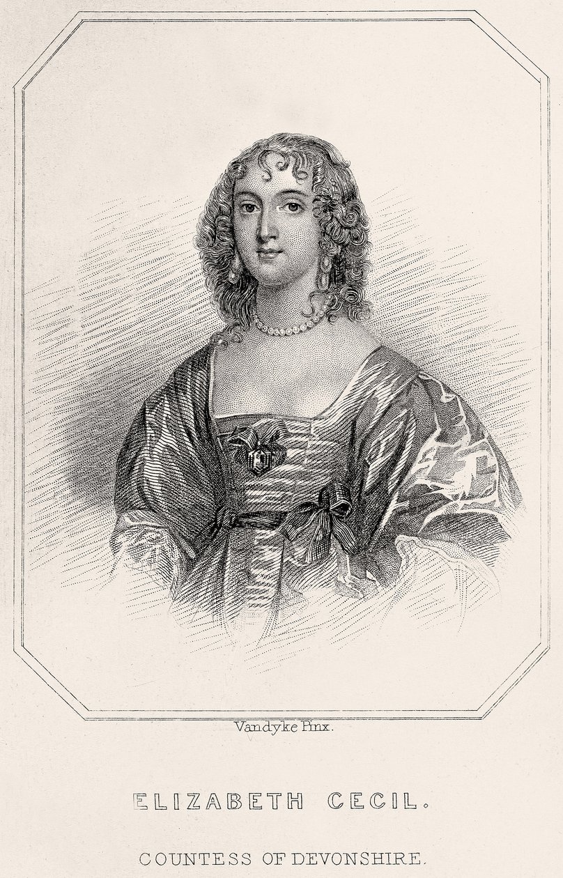 Porträt von Elizabeth Cecil, Gräfin von Devonshire von English School