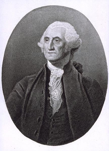Porträt von George Washington (1732-1799) von English School