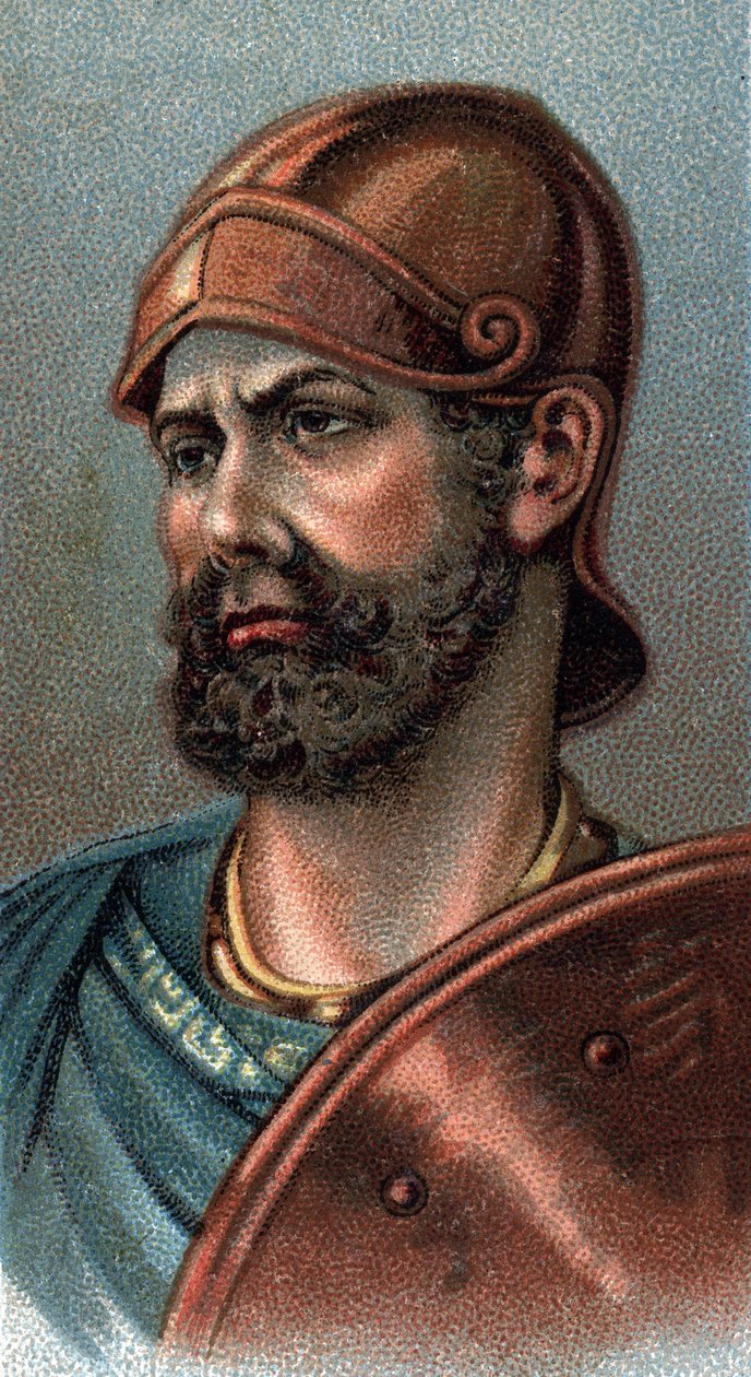 Porträt von Hannibal Barca - Aus der Serie „Leaders of Men“ von English School