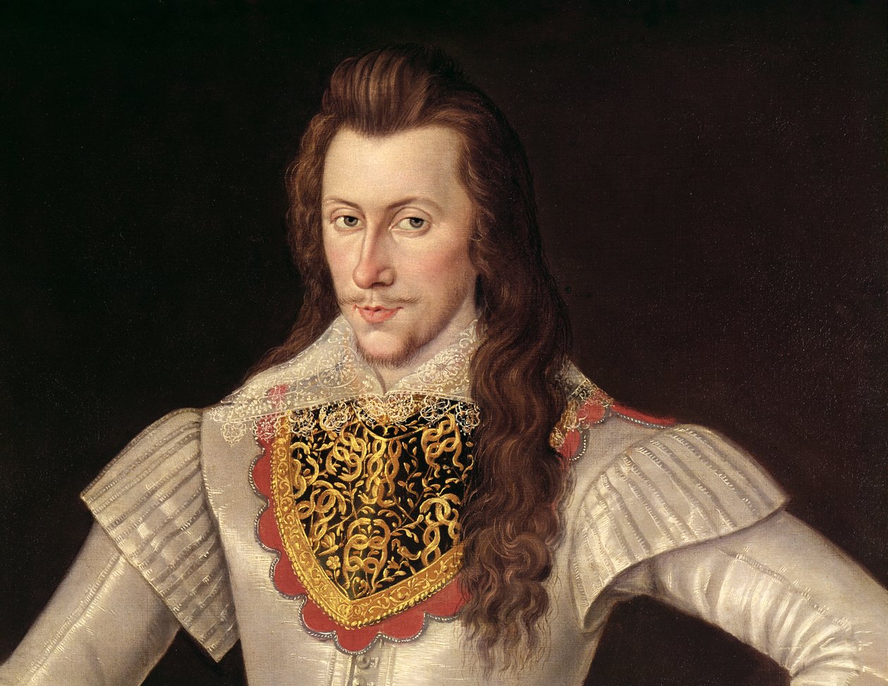 Porträt von Henry Wriothesley (1573-1624), 3. Earl of Southampton, um 1600 (Detail) von English School