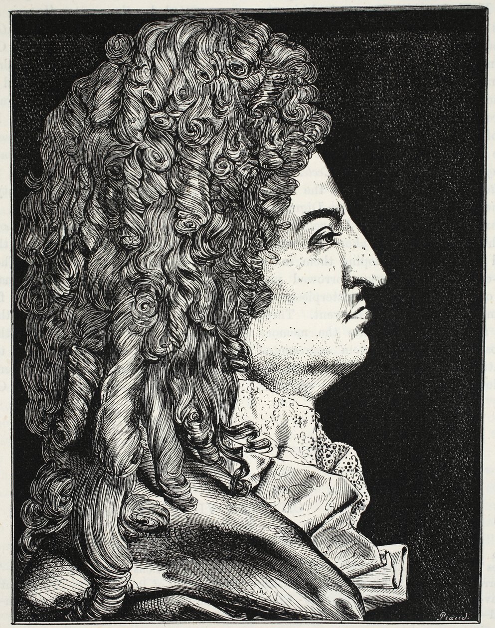 Porträt von Ludwig XIV. von English School