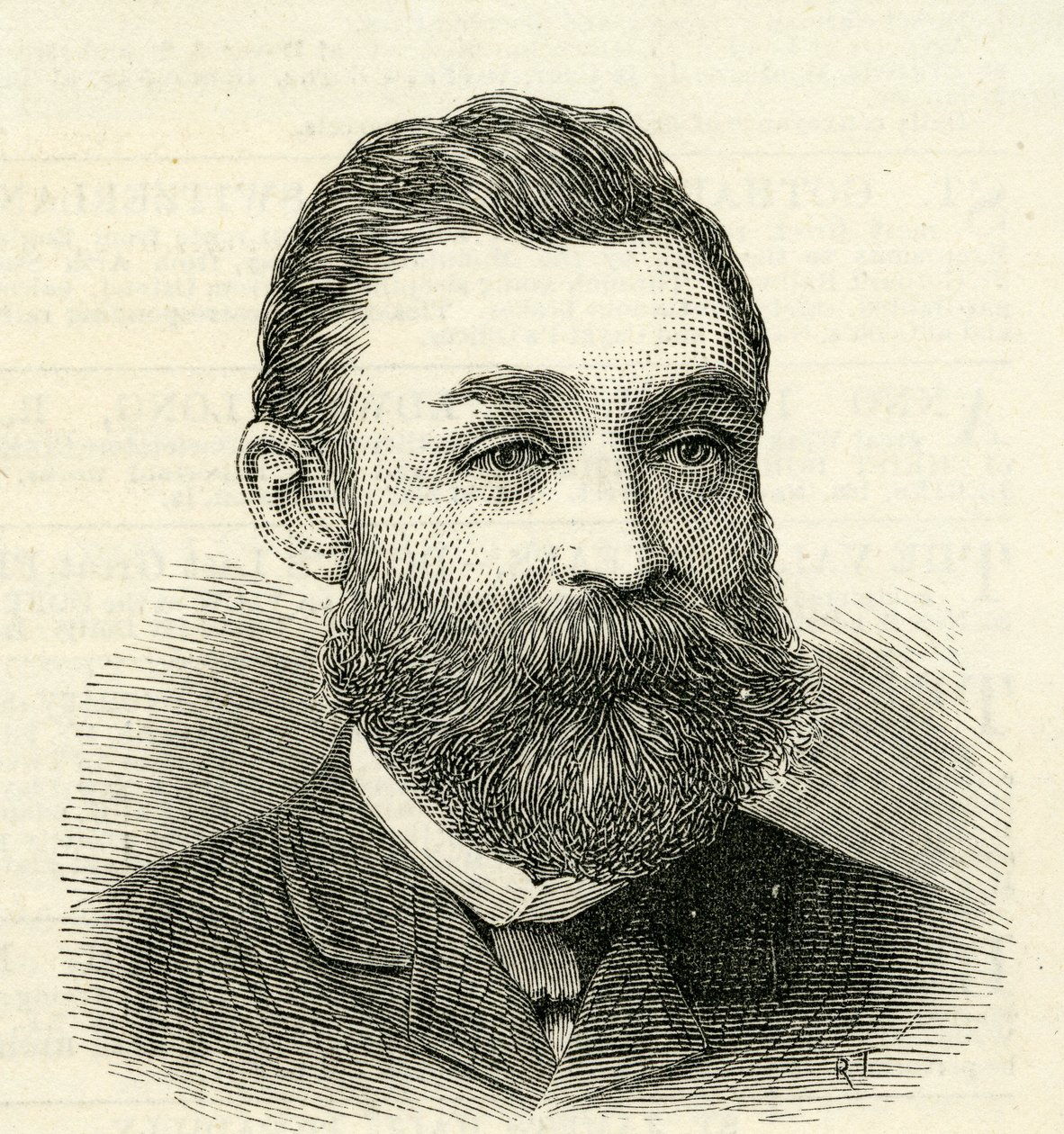 Porträt von Mr. R. Urwin, Sekretär der Tyne Improvement Commissioners, 1884 von English School