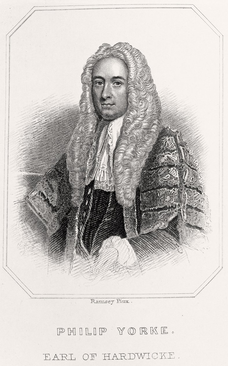 Porträt von Philip Yorke, Earl of Hardwicke von English School