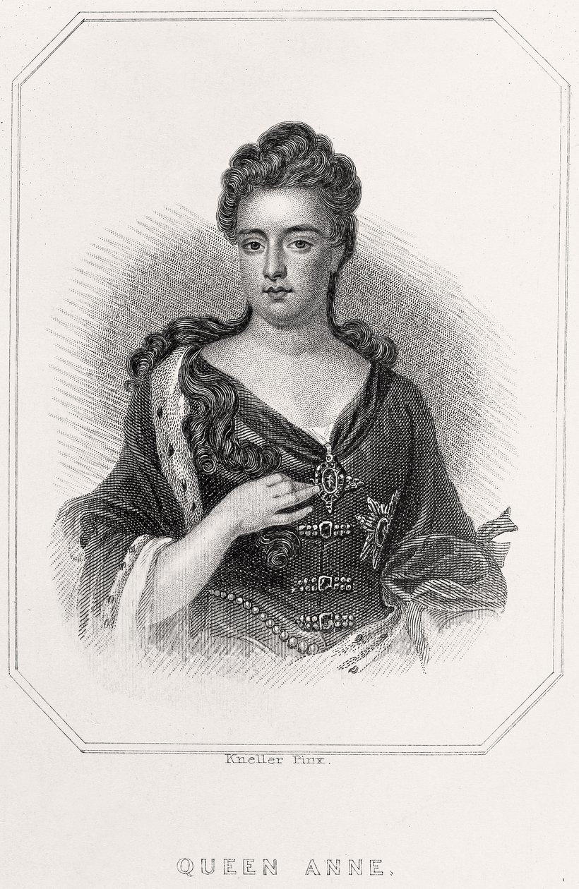 Porträt von Königin Anne, 1835 von English School