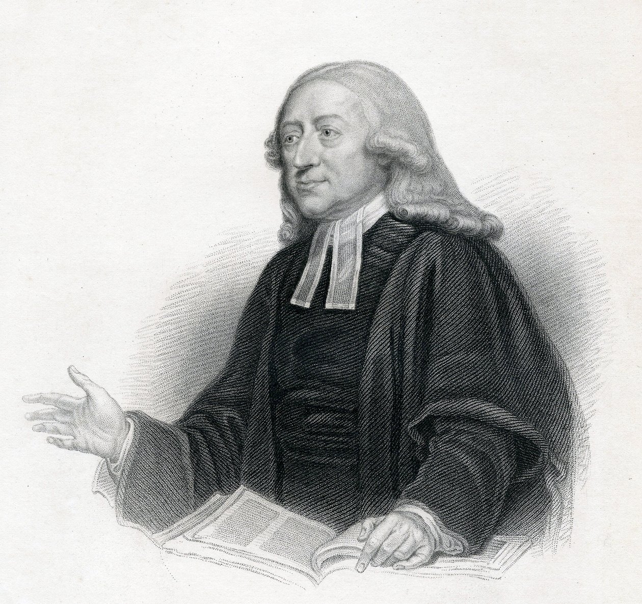 Porträt von Reverend John Wesley A. M., 19. Jahrhundert von English School