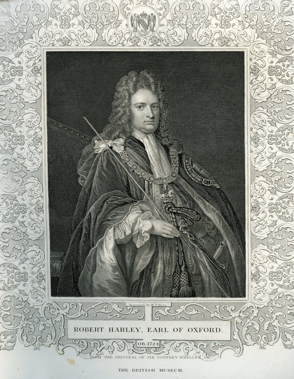 Porträt von Robert Harley, erster Earl of Oxford von English School