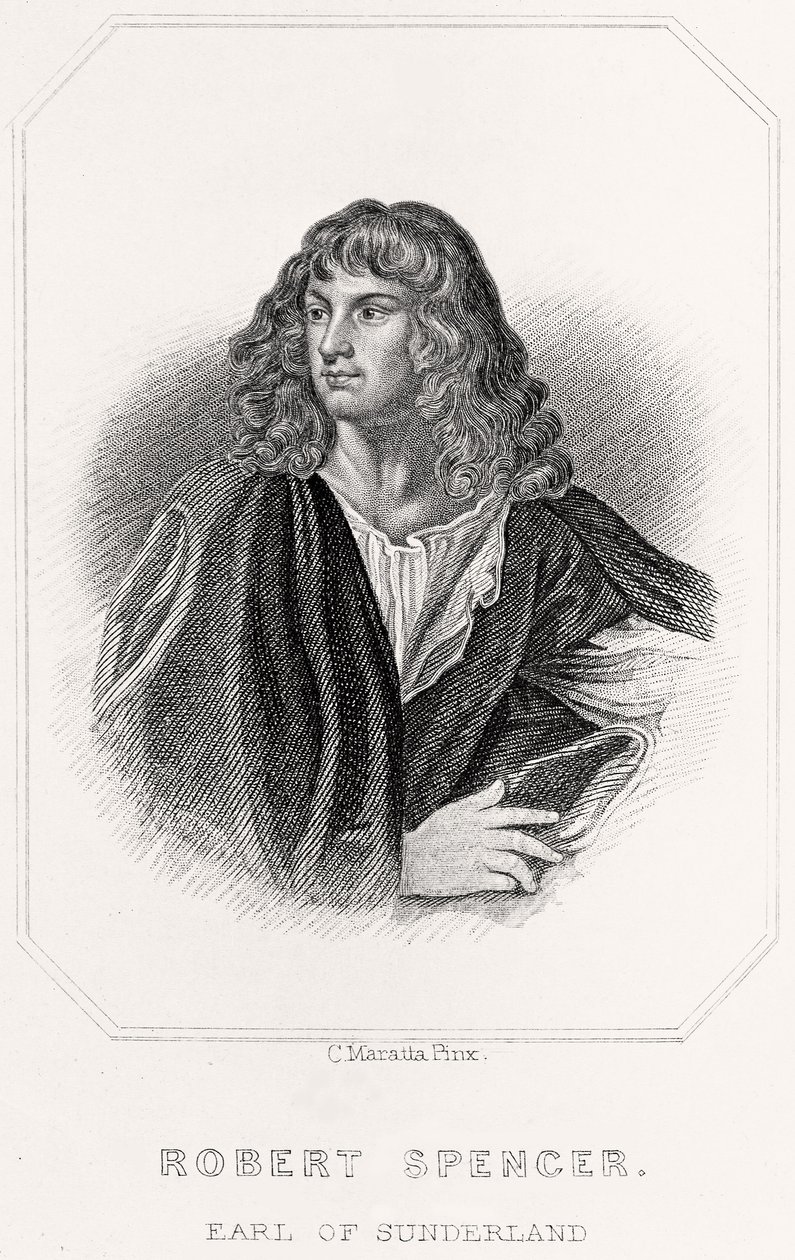 Porträt von Robert Spencer, Earl of Sunderland von English School
