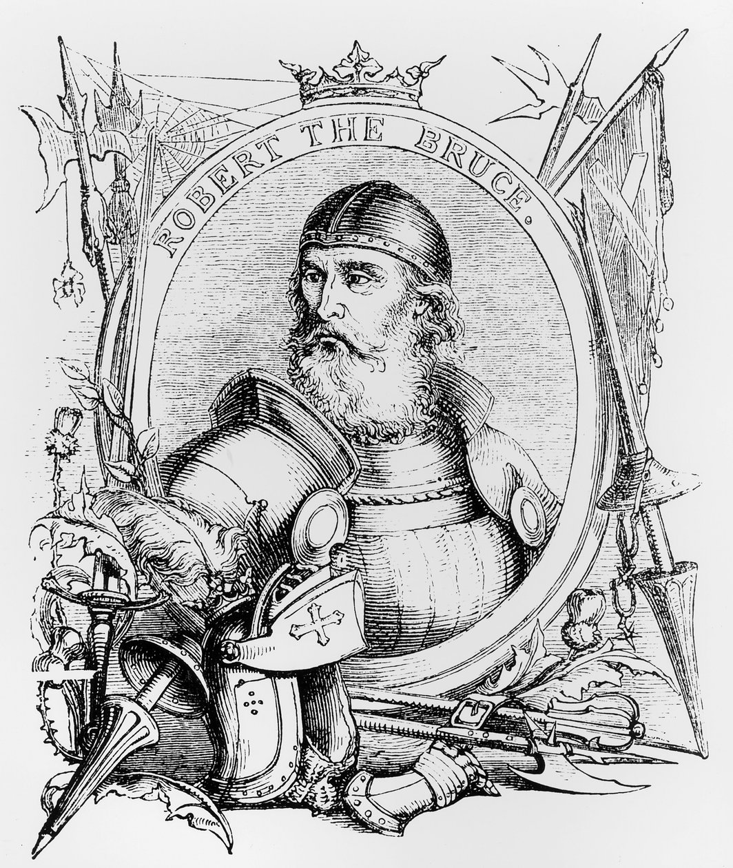 Porträt von Robert the Bruce (1274-1329) von English School