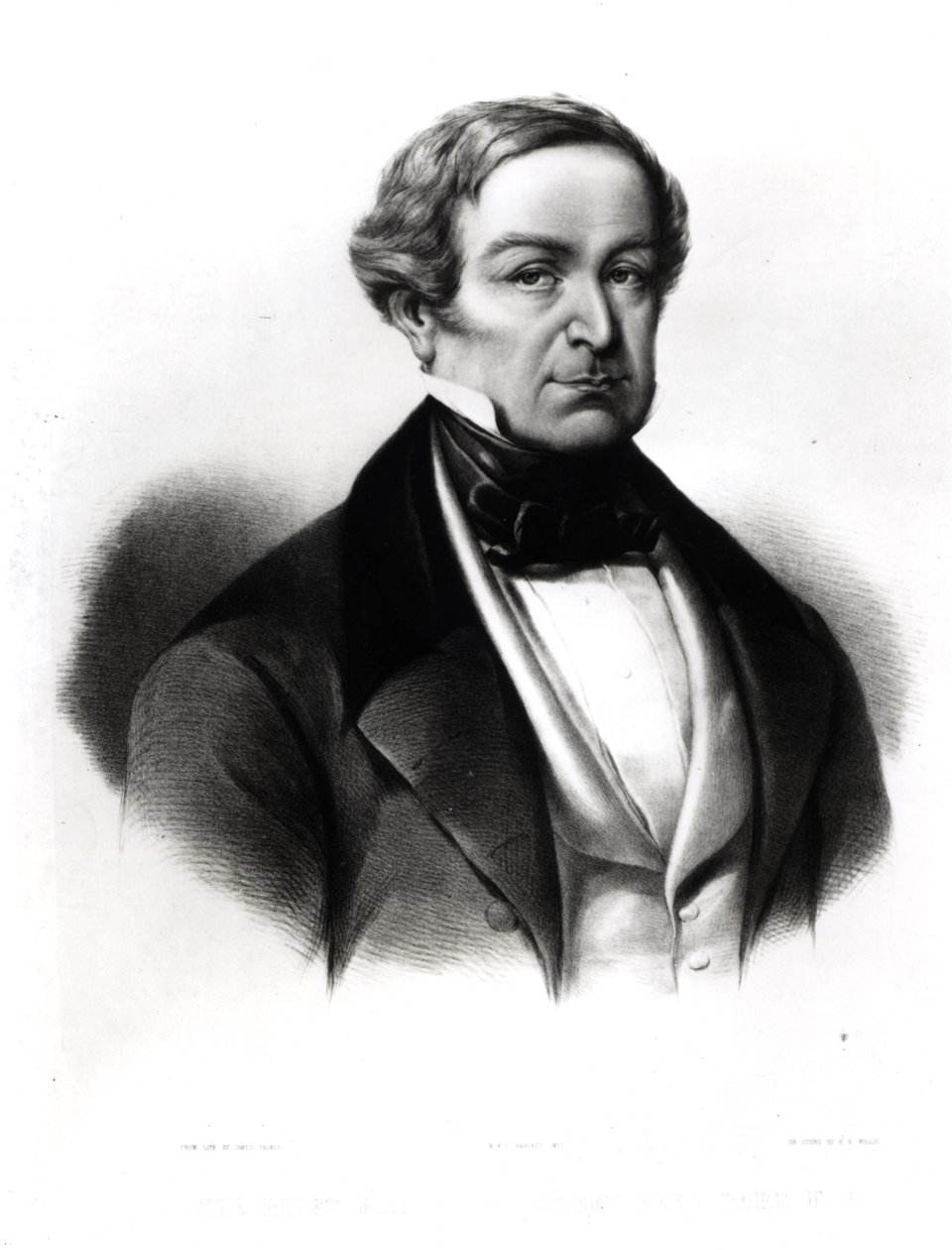 Porträt von Sir Robert Peel (1788-1850), graviert von Henry Brittan Willis (1810-84) von English School