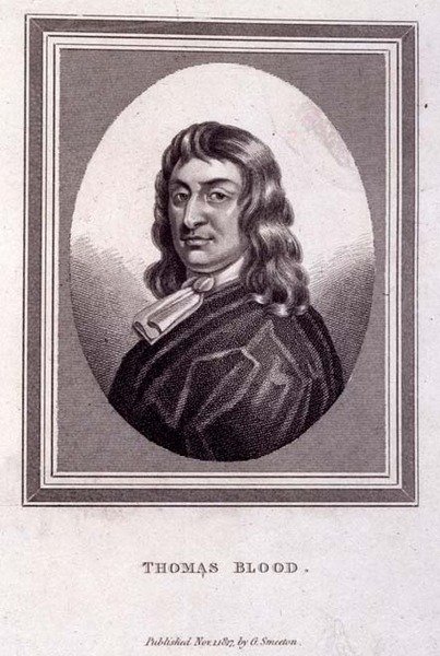 Porträt von Thomas Blood (ca. 1618-80), veröffentlicht von G. Smeeton von English School