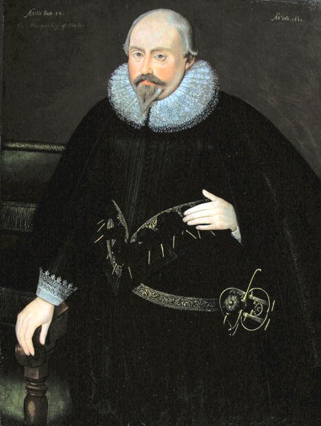 Porträt von Thomas Morgan von Machen (geb. 1568) ca. 1620 von English School