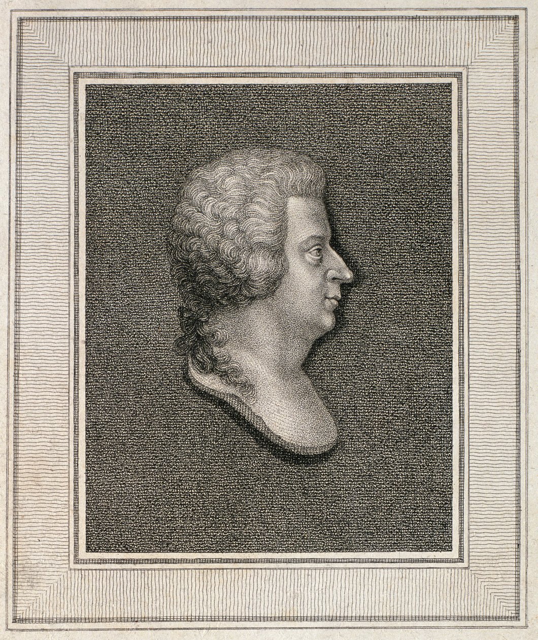 Porträt von Wolfgang Amadeus Mozart (1756-91), veröffentlicht 1814 von English School