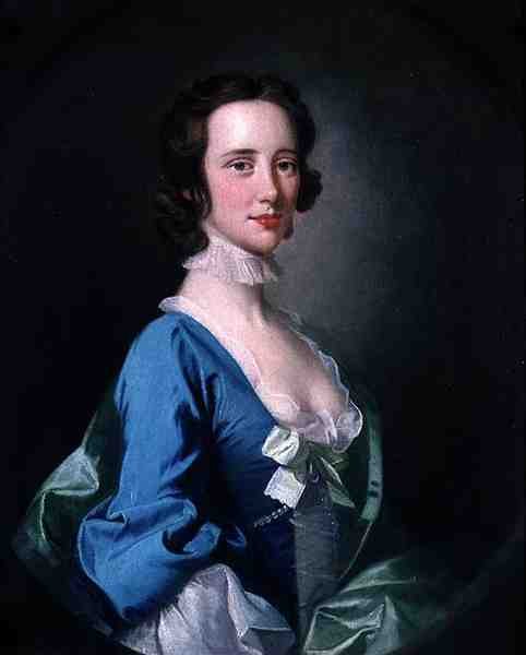 Porträt einer Dame von English School