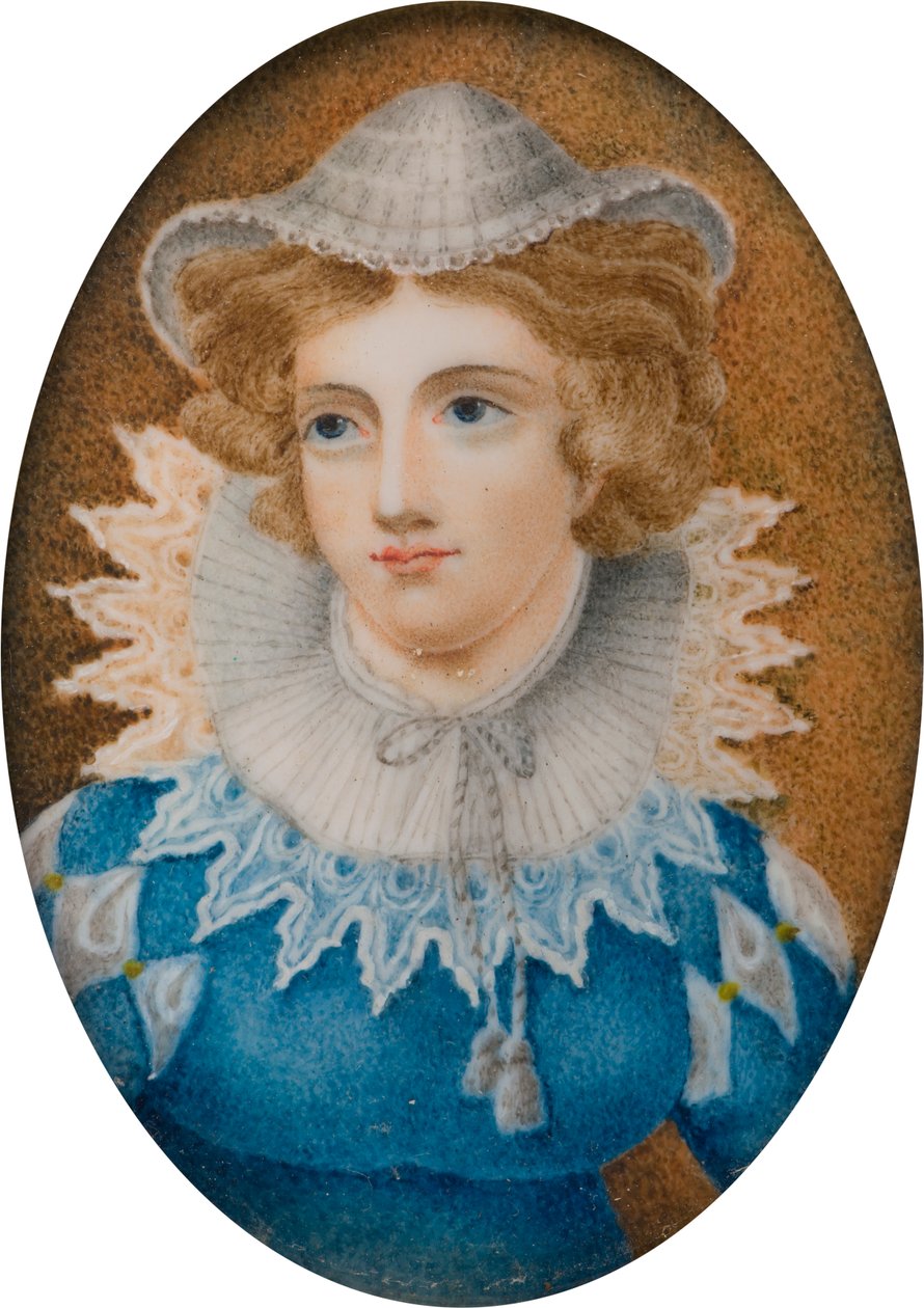 Porträt einer Dame, angeblich Maria Stuart, ca. 1800-99 von English School