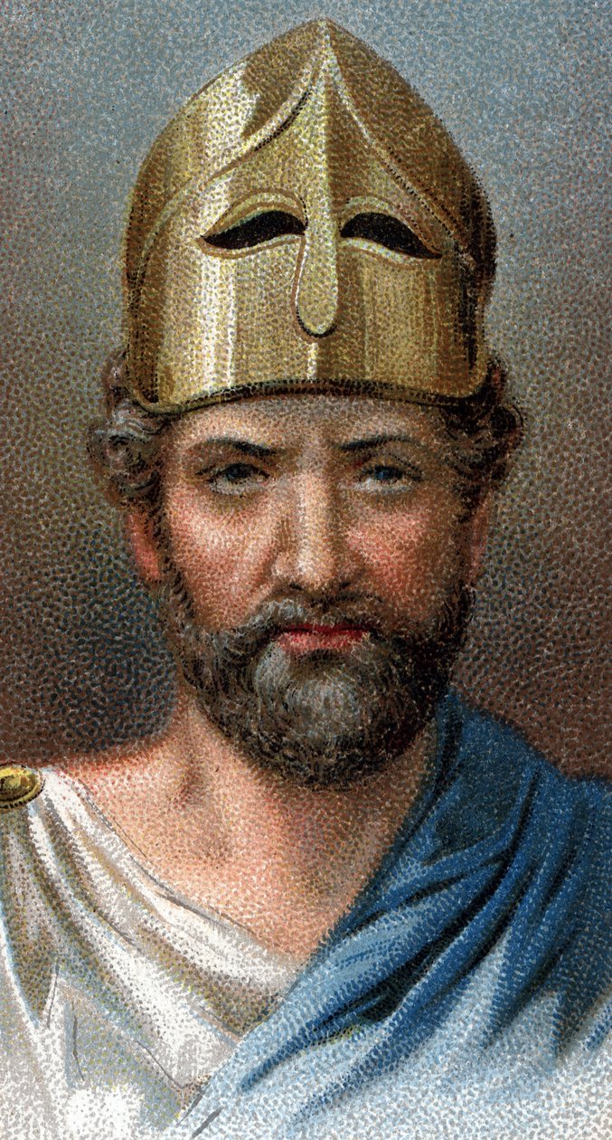 Porträt des griechischen Generals und Politikers Perikles (494-429 v. Chr.) - Aus der Serie „Leaders of Men“ von English School