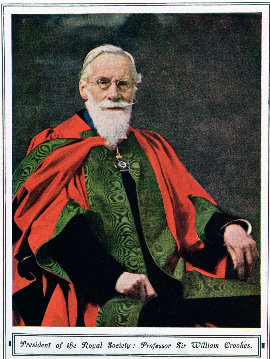 Professor Sir William Crookes (1832-1919) aus Illustrated London News ...