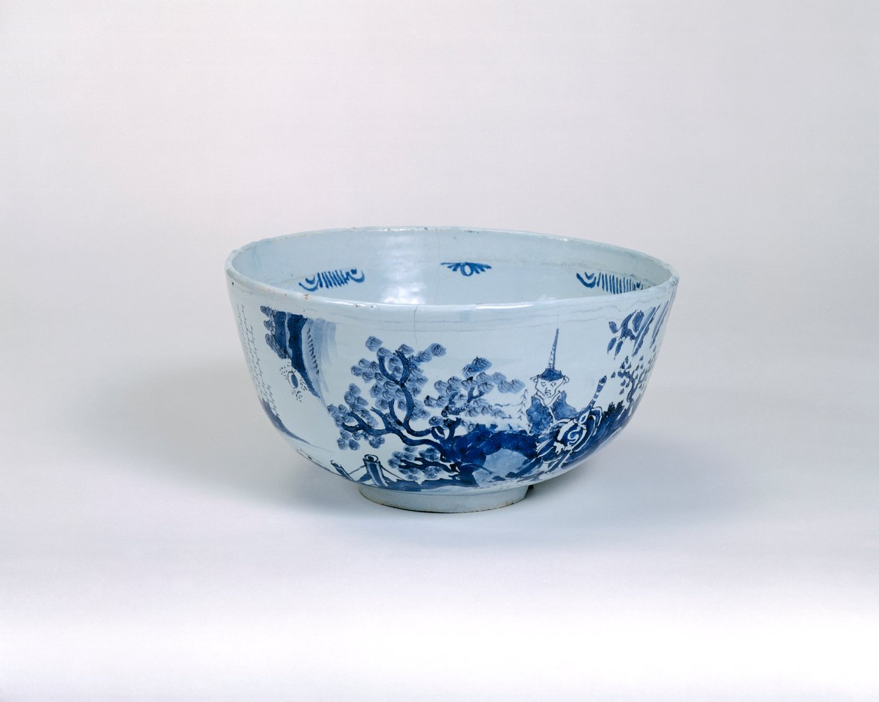 Punch-Schale, möglicherweise hergestellt in Brislington, ca. 1675-1700 von English School