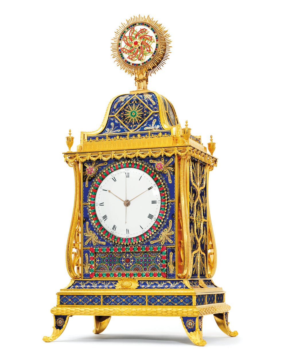 Viertelstundenschlagende, musikalische und Automaten-"Segelschiffe"-Uhr für den chinesischen Markt, Henry Borrell, London, spätes 18. Jahrhundert von English School