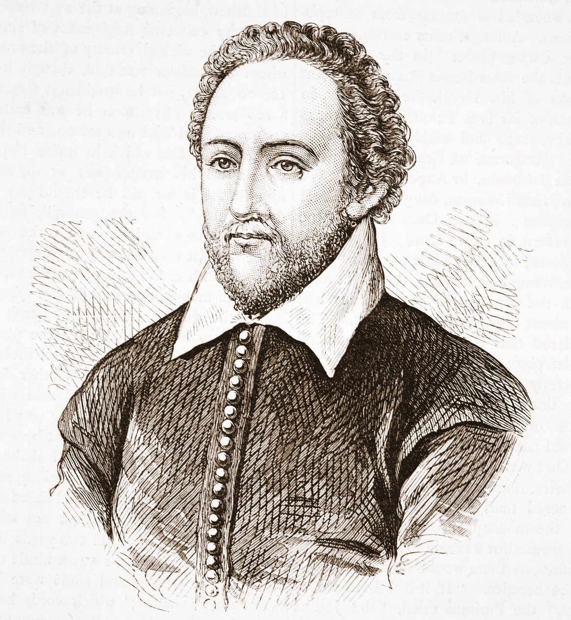 Richard Burbage, aus dem Originalporträt im Dulwich College von English School
