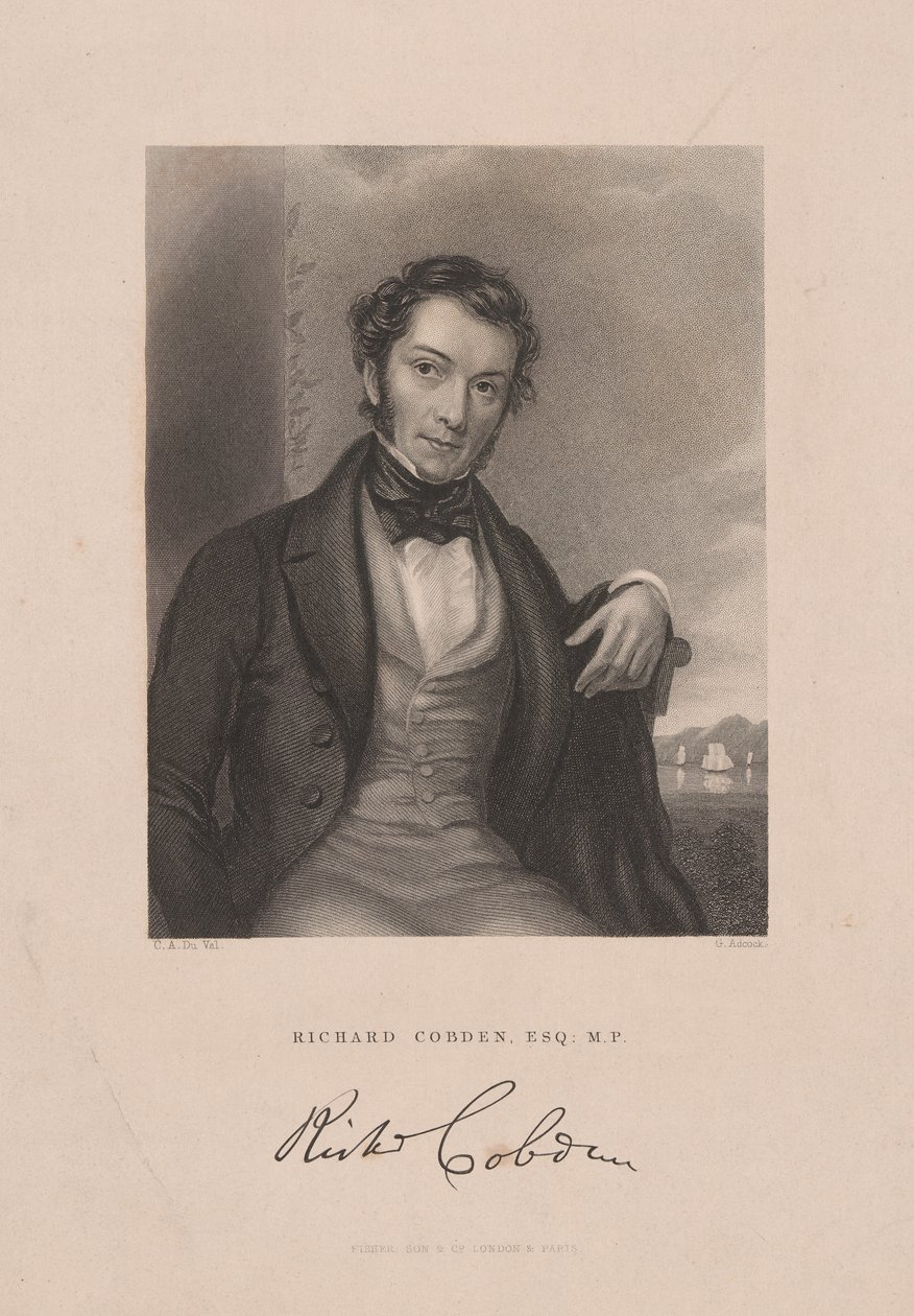Richard Cobden, ca. 1843 (Gravur) von English School