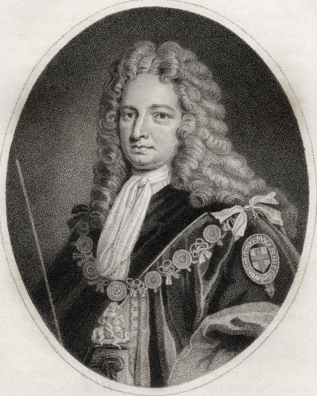Robert Harley, graviert von Maddox, Illustration aus 