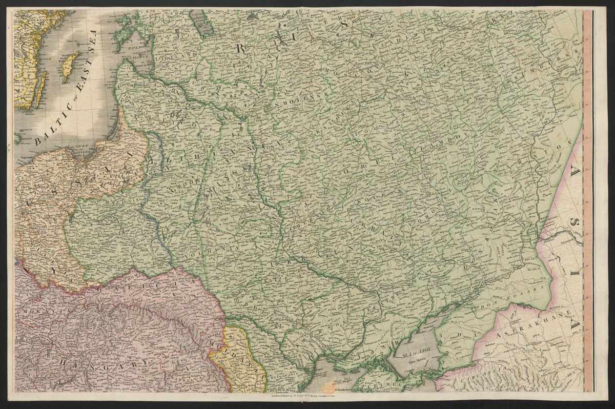 Russland, aus Europa, beschreibt alle Änderungen des Territoriums sowie deren Abweichungen in den Grenzlinien seiner verschiedenen Reiche und Staaten, vereinbart und bestätigt durch den definitiven Vertrag von Paris, 20. November 1815, veröffentlicht 1816 von English School