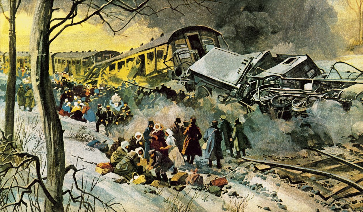 Russisches Eisenbahnunglück von English School