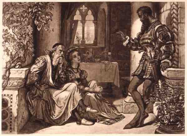 Szene aus Othello, Akt I Szene 3, von William Shakespeare von English School