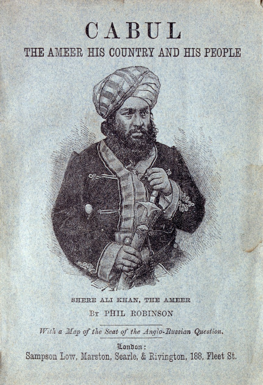 Shere Ali Khan, Emir von Afghanistan, 1878 von English School