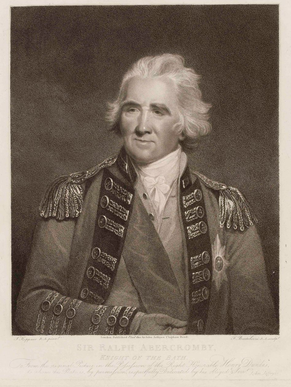 Sir Ralph Abercromby, Ritter des Bades, ca. 1800 (Punktgravur) von English School