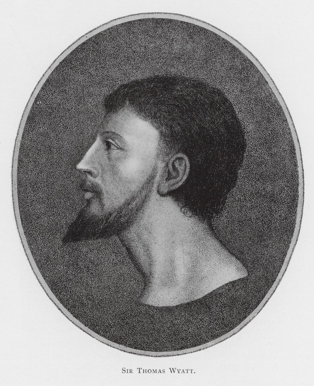 Sir Thomas Wyatt (Lithografie) von English School