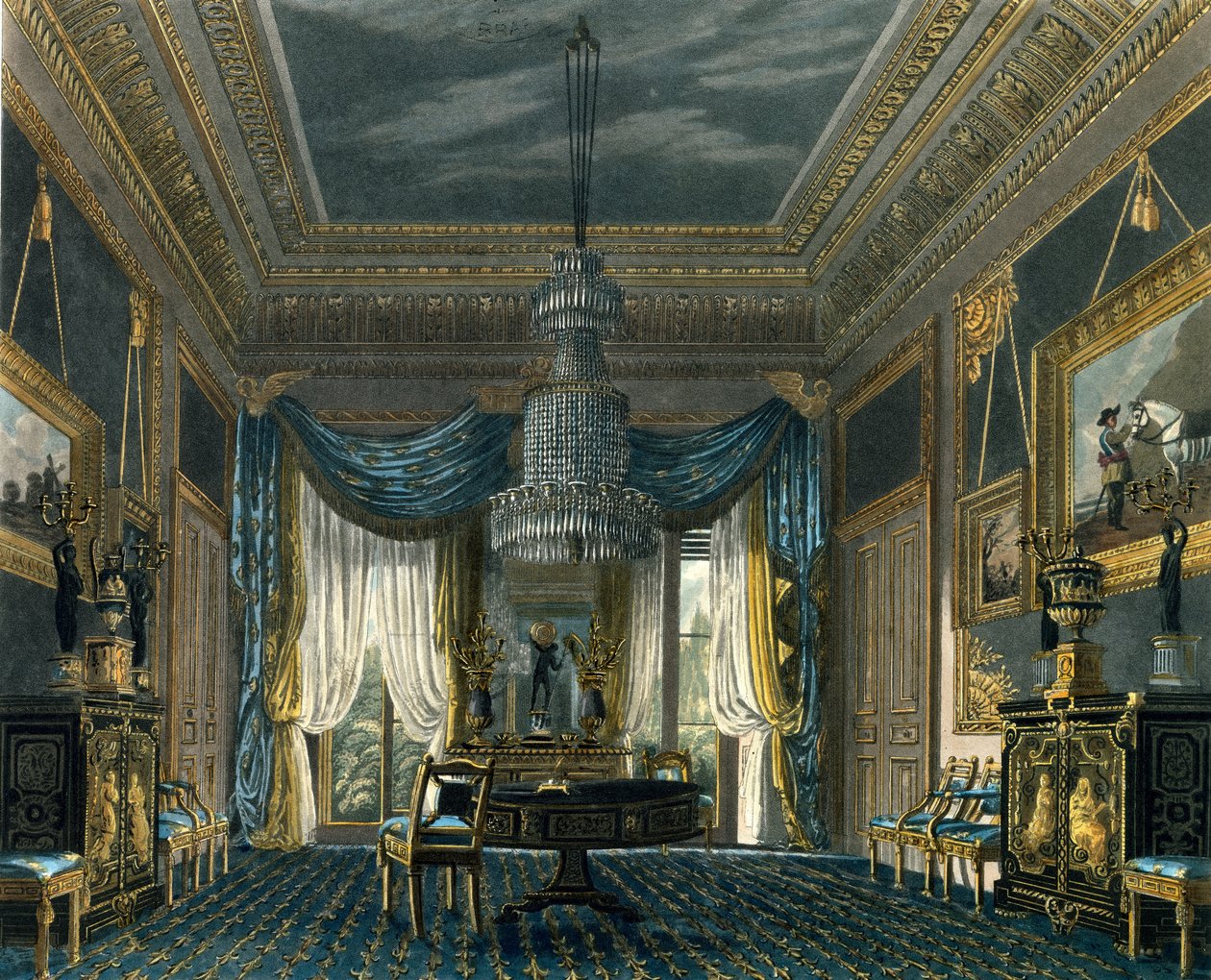 Das blaue Samtzimmer, Carlton House von English School