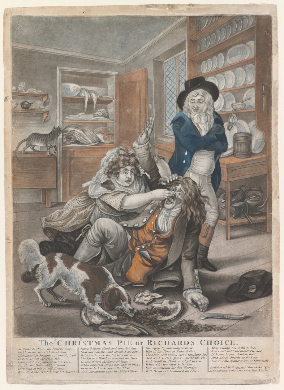 Der Weihnachtspastete oder Richards Wahl, 1795 von English School