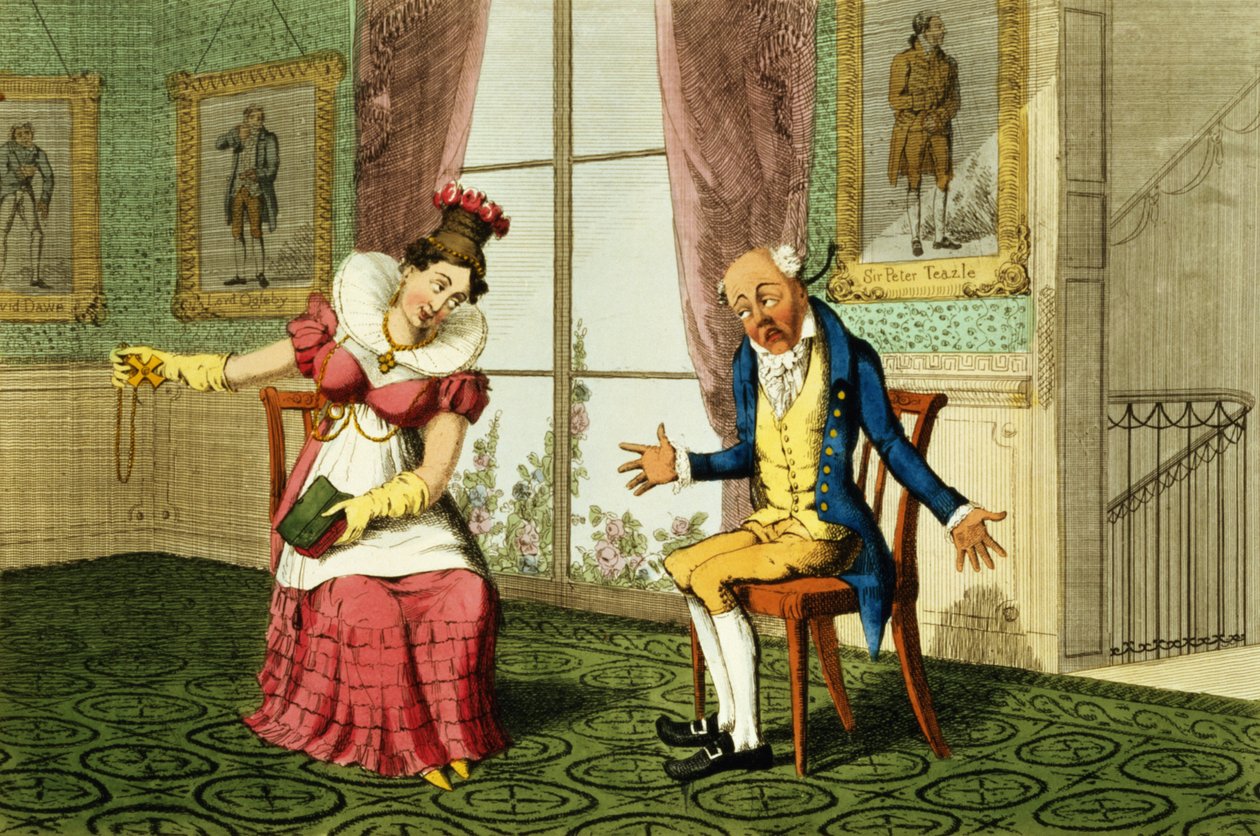 Die Expostulation, veröffentlicht von G. Humphrey, 1821 von English School