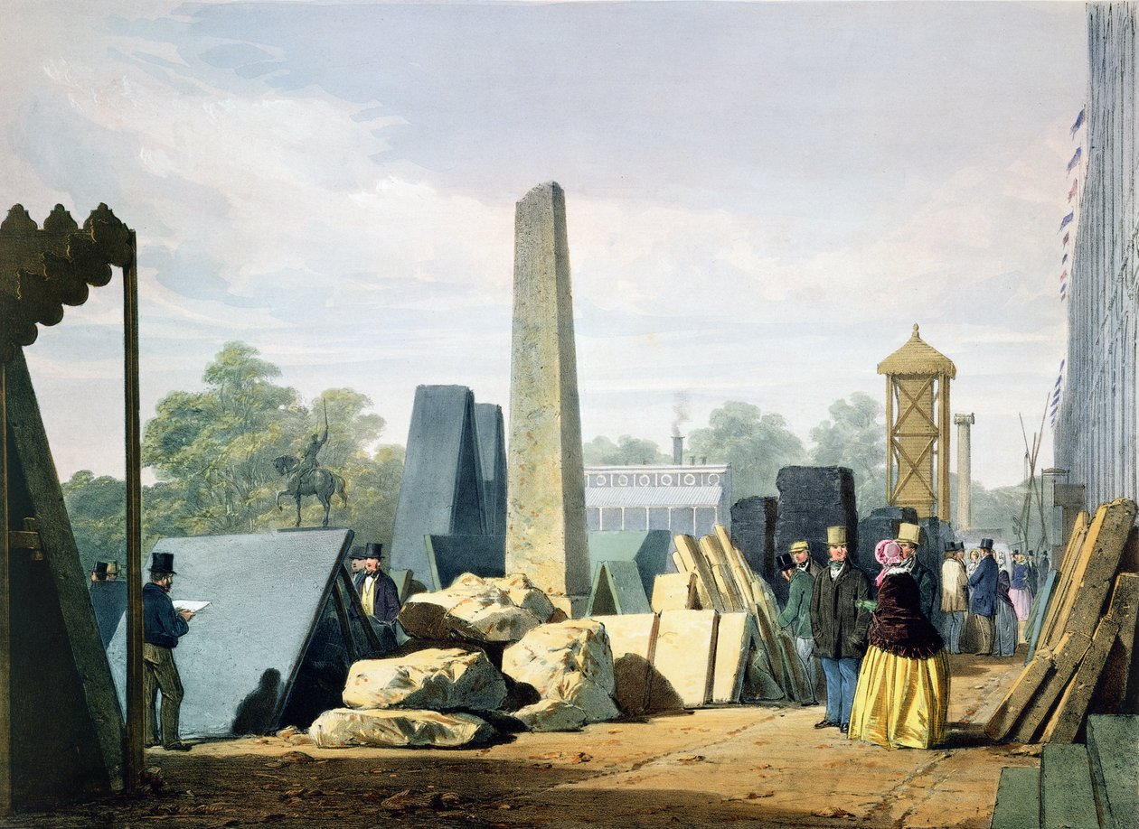 Das Äußere, aus Dickinsons umfassenden Bildern der Großen Ausstellung von 1851, veröffentlicht 1854 von English School