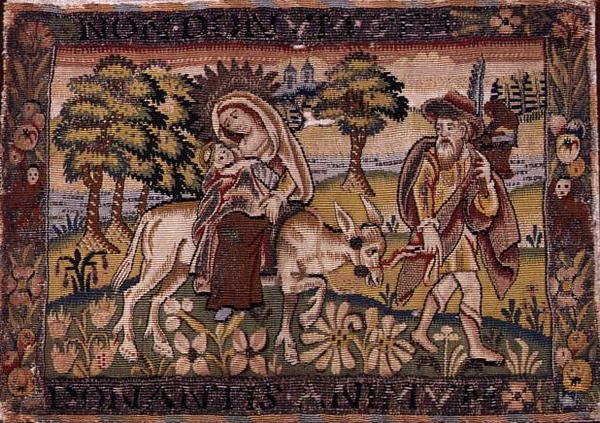 Die Flucht nach Ägypten, frühes 17. Jahrhundert von English School